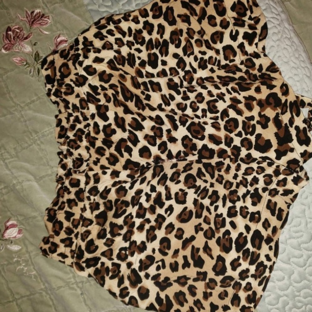 Cheetah print shorts